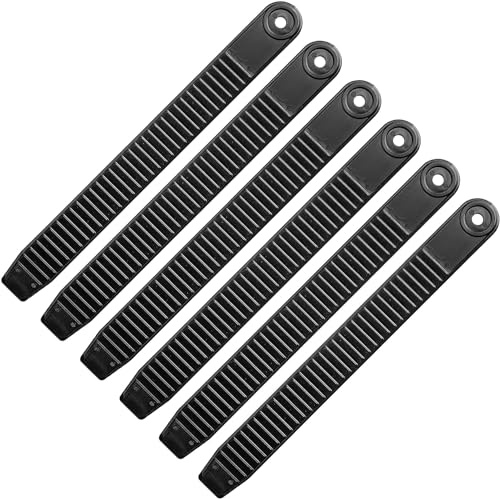 3 Pares de Correas de Sujeción para Snowboard - Reemplazo de Tobillo y Fijación para Escalera - Repuesto para Patines en Línea, Negro