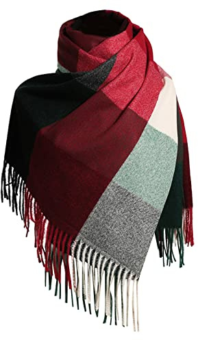 Écharpe imprimée d'hiver pour femme Écharpe douillette Automne Hiver Écharpe moelleuse Automne Hiver Femmes Écharpe thermique Cape Foulard triangulaire Écharpe Fleurs Doux Motif Boucle, 3-f, taille