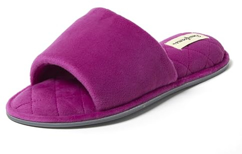 Dearfoams Women's Beatrice, MYSTIC PURPLE, M