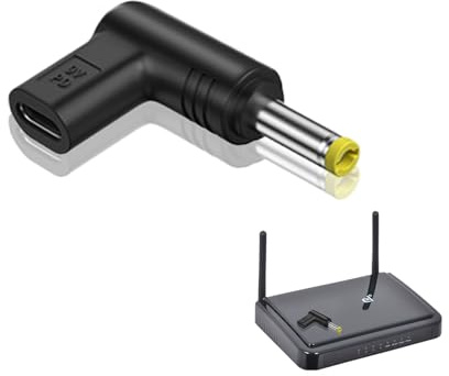 Typ C vinklad adapter,9V-kontakt Strömladdningsadapter - Universalkontakt