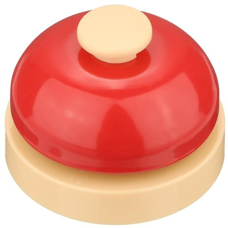 QUARKZMAN Campanello Da Tavolo 2.52 Per Servizio Front Office Ufficio Hotel Classe Cena Ristorante Feste Addestramento Animali Rosso