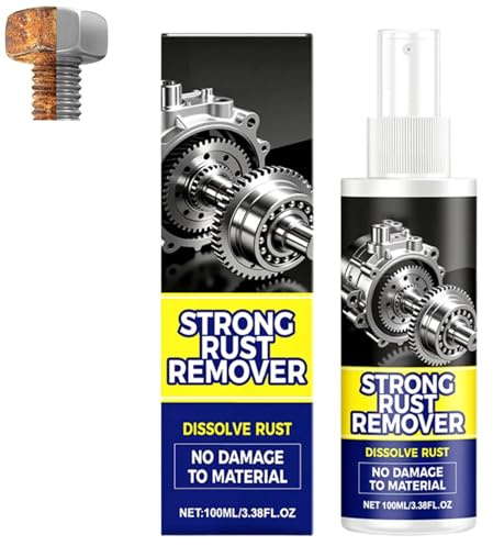 HISKI Rust Remover Spray for Metal,Rust Remover Spray Heavy Duty Metal Cleaner, Upgrade Rust Remover for Metal, Multipurpose Rust Stain Remover Spray (1PC)