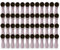 48 Wäscheklammern Soft Grip Softgrip Soft Touch Softtouch, Silber-Anthrazit