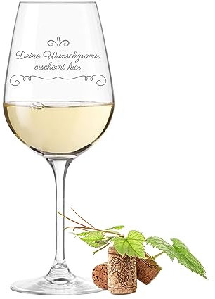 Leonardo TIVOLI Weinglas mit Gravur - Wunschtext - personalisierte Geschenke mit Name für Frauen, Männer, Freundin, Geburtstag, Weihnachten, Gläser für Lillet, Aperol Rot-& Weißwein