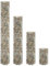 AUVYI Steinkorb Gartendeko 30x200 cm 4 Stück Gabionen Hochbeet Rund Terrasse Gabionenwand Stabile Konstruktion Gabione GabionenSäule Steingabionen Gabionenkörbe Outdoor Pflanzkorb Verzinktes Stahl