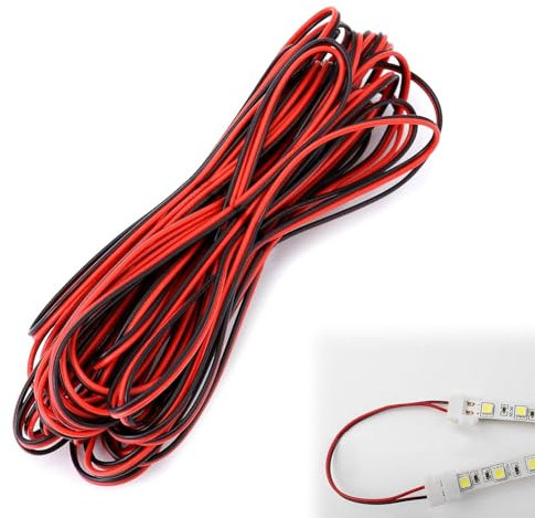 Câble électrique à 2 conducteurs,Câble d'extension électrique toronné,Câble électrique de fil de cuivre étamé,Long câble rond en cuivre flexible,Cordon de fil de câble d'extension