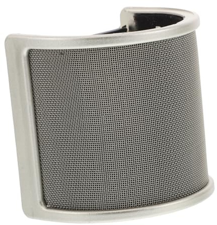 SUPVOX Micrófono De Grabación Con Filtro Antipop Forma Accesorios Para Micrófono De Mano Cubierta Protectora Metálica Filtro Para Grabación Uso Estudios De Sonido