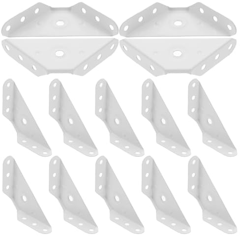 ABOOFAN Équerres D'angle en Acier Inoxydable Fournissant Stabilité Supplémentaire 20pcs pour Supports D'armoire et Étagères pour Meubles Suspendus