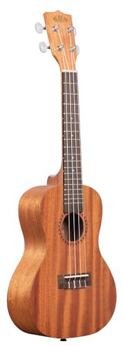 Kala KA-15 Series Satin Mahogany Ukulele, with Rosewood Fingerboard, 4 Aquila Super Nylgut Strings, for All Ages and Skill Levels, 24 Inches, Concert Ukulele