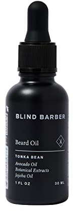 Blind Barber Rejuvenating Face & Beard Oil for Men - Moisturizing & Softening - Hydrate Clean Shaven Skin or Use As a Natural Beard Growth Oil for Men - (1 Oz)