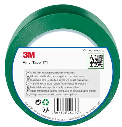 3M Vinyl Tape 471, 50 mm x 33 m, Green