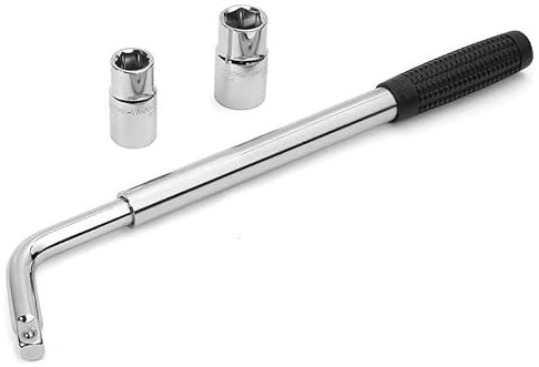 ALLZZY Ausziehbarer Radschlüssel, Teleskop-Reifenmutter, 17, 19, 21, 23 mm
