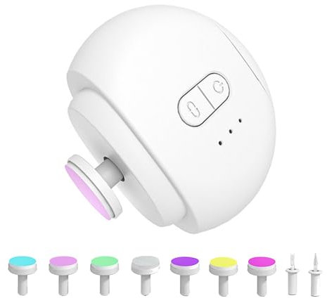 Taille-ongles pour bébé, coupe-ongles électrique,Aiguiseur électrique de coupe-ongles pour bébé - Outil de toilettage avec 9 têtes de lime pour pique-nique, maison, voyage et camping