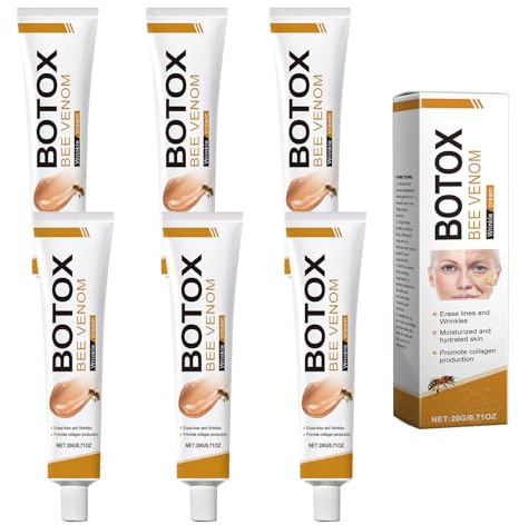 Bienengift-Anti-Falten-Karamelle, Anti-Aging-Feuchtigkeitscreme für das Gesicht, natürlich und sanft formulierter straffender Serumstift, Lifting und Regeneration für alle Hauttypen (6pcs)