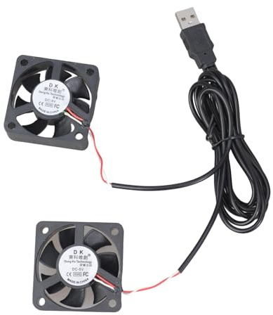 Oxxggkao Ventilador de refrigeración para PC, HDTV, caja silenciosa, 5 V, alimentación USB, 60 x 60 x 15 mm, ventilador de refrigeración para gabinete, 6 cm, red protectora de repuesto