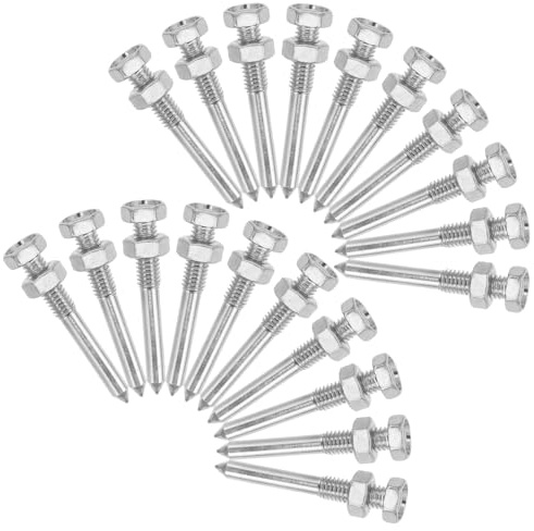 ifundom 20 Piezas Clavos de Metal para Zapatos Aireadores de Césped Tacones Resistentes para Suelos Compactos Accesorios para Calzado de Jardinería Mejora Salud del Césped