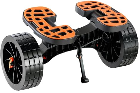 XUCZHAI Chariot de Kayak Robuste d'une capacité 320 LB, pneus Pleins 10 Pouces, Supports réglables, Pied antidérapant. Convient aux Kayaks, canoës, Planches à pagaie et Plus Encore pour Kayak Canoë