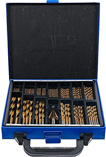 BGS 2009 | Jeu de forets à étages | HSS | traitement au nitrure de titane | 1-10 mm | 119 pièces