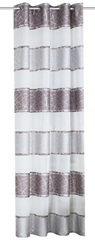Home fashion ÖSENSKAL DEKOSTOFF QUERSTRIFT MED JACQUARDMUSTERUNG, polyester, grå, 175 x 140 cm