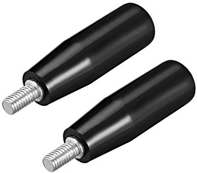 sourcing map 2Pcs Tournant Volant Machine Poignée M6 Mâle Fileté Tige