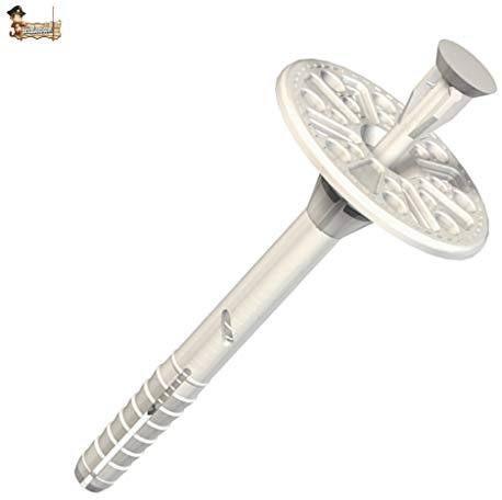 Bricoloco Taco para fijación de paneles aislantes 10x70 mm. Taco Espiga de fijación de paneles aislantes CON CLAVO DE NYLON™