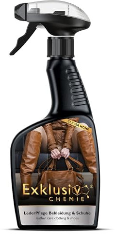 Exklusiv Chemie® Soin du Cuir Vêtements et Chaussures | Soin des Vêtements en Cuir et des Chaussures en Cuir | Soin du Cuir | Spray de Soin du Cuir | Nettoyant pour le Cuir | 500 ml