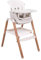 Tutti Bambini Nova Highchair - 7-in-1 Portable High Chair, Baby Chair with Feeding Tray, Washable Seating & Travel Bag, Folding High Chairs for Babies (Scandinavian Walnut/Ecru)