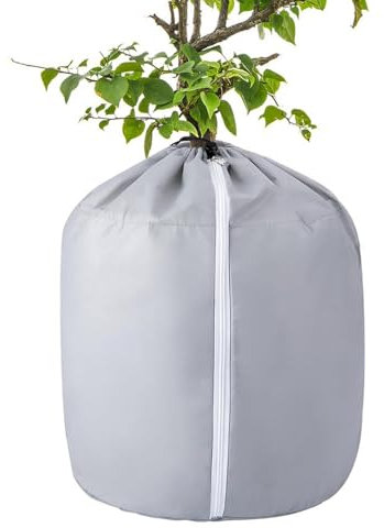 Växter – frostskyddsöverdrag, blomkruka | skyddande påse, 60 x 60 cm krukväxt frostskyddsväska, jacka för träd i kallt väder för utomhusbruk