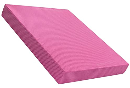 Pegciuho Tapis D'entraînement en Mousse, Doux, Antidérapant, Stabilité, Tapis de, Entraîneur D'équilibre pour Entraînement en Extérieur, Intérieur, S Rose