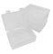 WYAN 4pcs A5 Storage Boxes with Lids, Plastic Box, Stackable Storage Boxes, Really Useful Box, for Home, Office, School to Store Files, Magazines, Jewellery, Small Items, Small Parts
