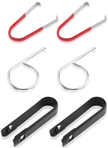 KEMUZ Chiavi per La Rimozione del Copridado,6 Pezzi Rimozione Estrattori Pinzette Portatili, Strumento Rimozione per Copri Bulloni Cerchi Auto, Tappi per Dadi per Bulloni per Ruote in Copre Strumento