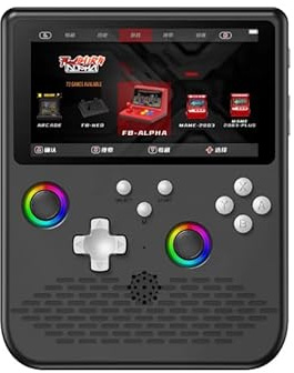 Console di gioco portatile retrò, 64G, schermo IPS HD da 5,0 pollici, sistema Linux, mini console portatile