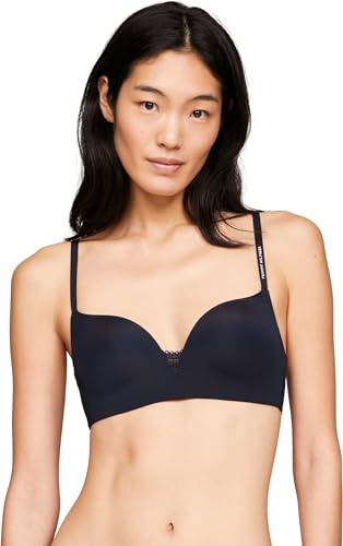 Tommy Hilfiger Sujetador Push-Up Mujer sin Aros, Azul (Desert Sky), 80B