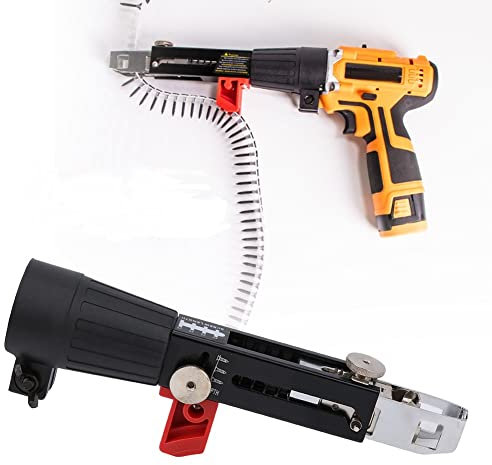 Pistola automatica per sparachiodi a catena, attrezzatura per serraggio a vite per trapano elettrico Strumento per la lavorazione del legno di circa 45,5 mm