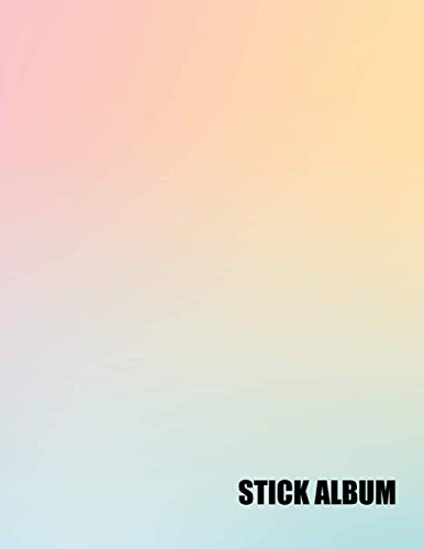 Sticker Album: Pastel Blank Sticker Album for kids Large Size 8.5x11