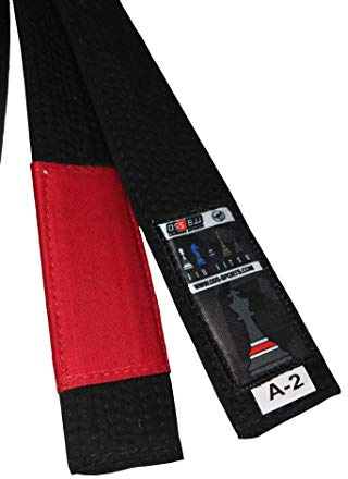 OSS Combat Sports BJJ Belt - Cinturón brasileño de Jiu Jitsu - Cinturón de Jujitsu - Cinturón de Jiu-Jitsu brasileño de tamaño adulto aprobado por RIBJJF, cinturón de Jiu-Jitsu brasileño 100% algodón,