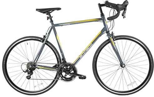 Ammaco Pace Road Racing Sports Bike Drop Bar 700c Wheel 53cm Frame Grey Yellow