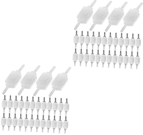 TEHAUX 100 Stk Mikroschalter Rastender Mini-push Kleiner Schalter Für Taschenlampe Steckschalter Für Steckdose Ein-aus-schalter Für Die Steckdose Die Glühbirne Weiß Aluminium Miniatur