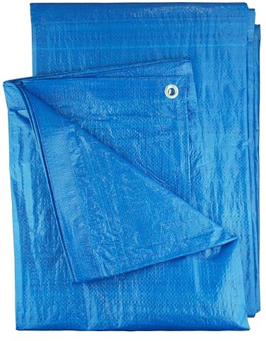 Waterproof tarpaulin cover up sheet/builders tarp large 4m x 5m sheet for garden,house &car,camping ground sheet,indoor dust sheet+dry storage covering