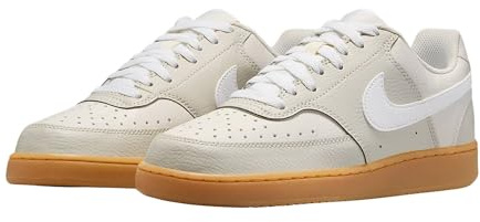 Nike IB7939-072 W Court Vision Lo Donna, Light Bone/White-Phantom-Gum Yellow EU 41