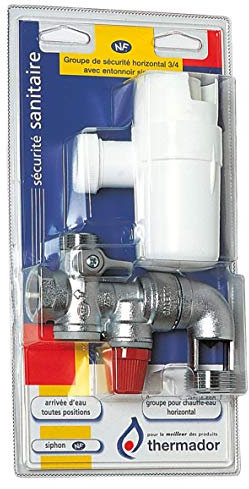 groupe de sécurité - pour chauffe eau - horizontal - thermador bgs20cs