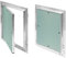 SYSTERM Revisionsklappe 200x400mm Gipskarton 12,5mm KRAL17 Revisionstür Revision Wartungstür 20x40cm Wartung Reinigungsklappe Wartungsöffnung mit Aluminium-Rahmen Feuchtraumgeeignet grün Trockenbau