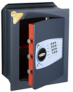 Technomax, Cassaforte a muro, Serie Gold Trony modello GT/5V, Apertura a combinazione elettronica digitale, Dimensioni mm. 420 (H) x 340 (L) x 200 (P)
