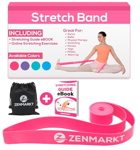 Bandes élastiques pour Danseuses et gymnastes – Bandes d'exercice pour Danse, Ballet, Gymnastique, Pom-Pom Girl, Pilates – Bande d'étirement pour la flexibilité – pour Barre de Ballet, Livre