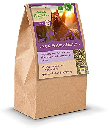My Little Farm Bio-Wohlfühl-Kräuter, Kräuter-Mix für entspannte Hühner, beruhigende Wirkung, schonend hergestellt, Bio-Qualität