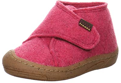 Froddo Chaussons pour garçon Minni Wooly Chaussons en textile pour enfant Uni Wooly Chaussons pieds nus Rouge, fuchsia, 26 EU