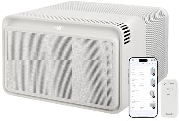 Windmill Window Air Conditioner - Quiet & Smart, Easy Install, Voice-Enabled, Remote & App Control AC Unit - 10,000 BTU Inverter w/WhisperTech