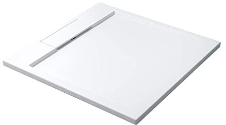 Mai & Mai Duschwanne 90x90x4cm Duschtasse aus Mineralguss Mineralgusswanne Weiß Matt Geoma04