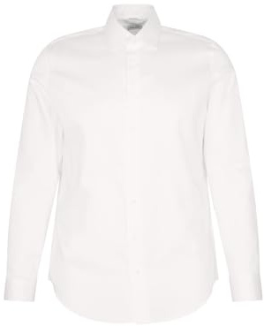 Seidensticker Camicia da Uomo Business, X-Slim Fit, Facile da Stirare, Colletto Kent, Maniche Lunghe, 100% Cotone, Bianco, 48
