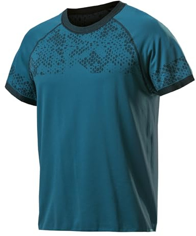 BIOTEX T-Shirt Ingamba Double Face per Ciclismo e Running, Intimo Tecnico Sportivo, vestibilità Morbida, Blu Petrolio/Nero, Taglia II (M/L)